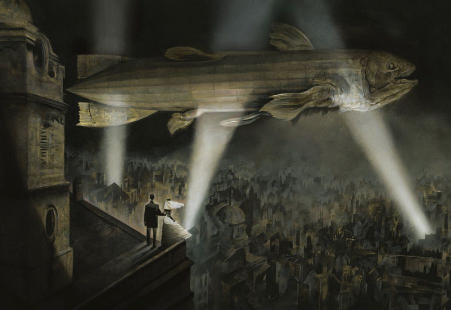 Ilustración de 'Black Dog. Los sueños de Paul Nash'