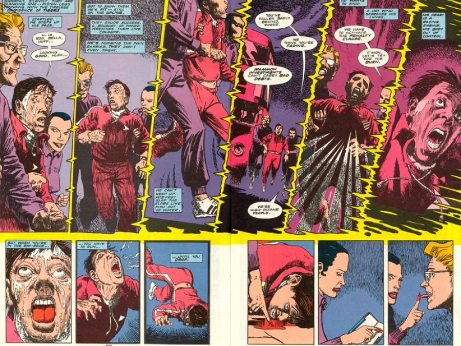 Páginas de 'Hellblazer', de Jamie Delano