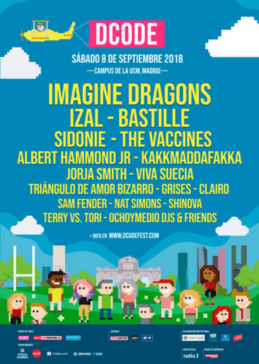 Cartel de DCODE 2018, el 8 de septiembre en Madrid