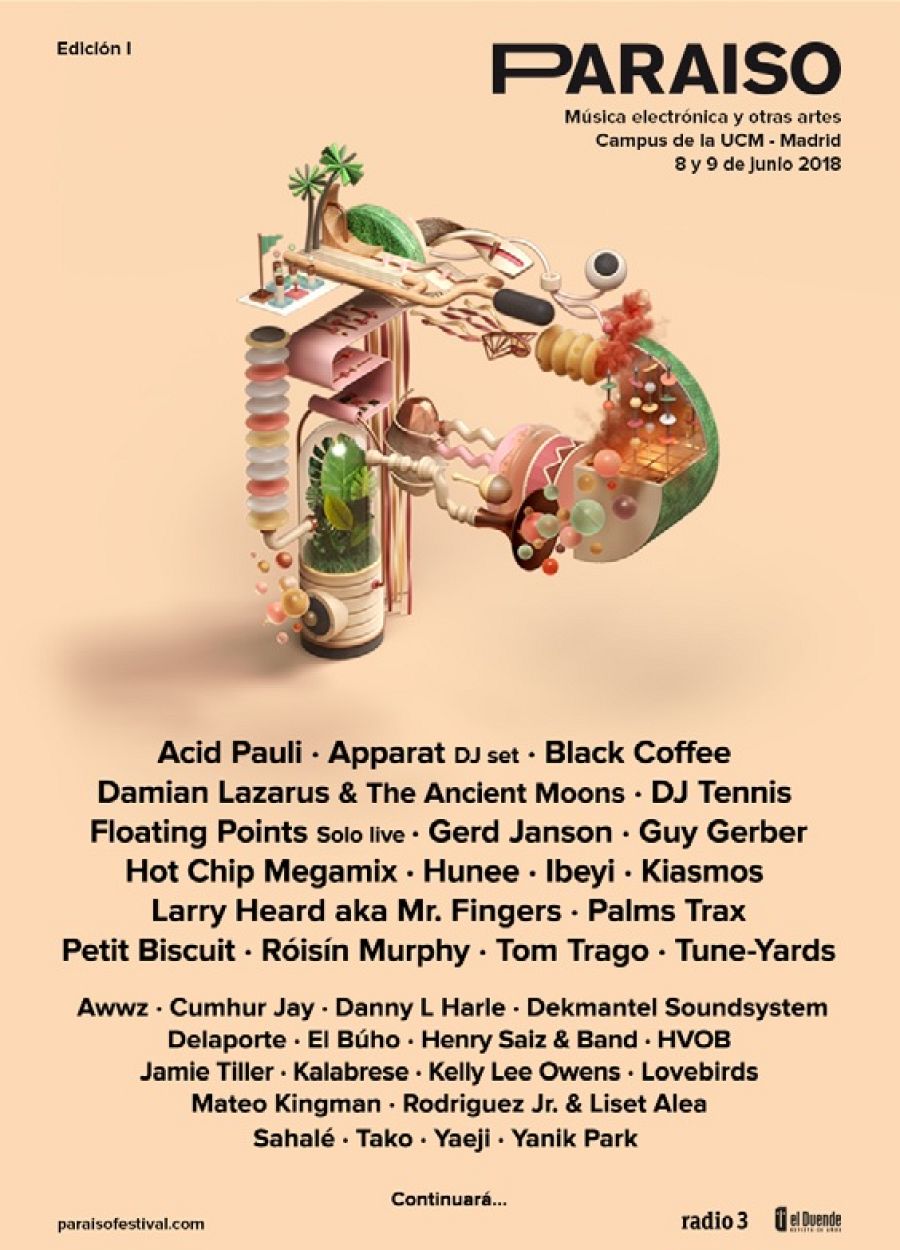 Así queda poor ahora el cartel del festival Paraíso