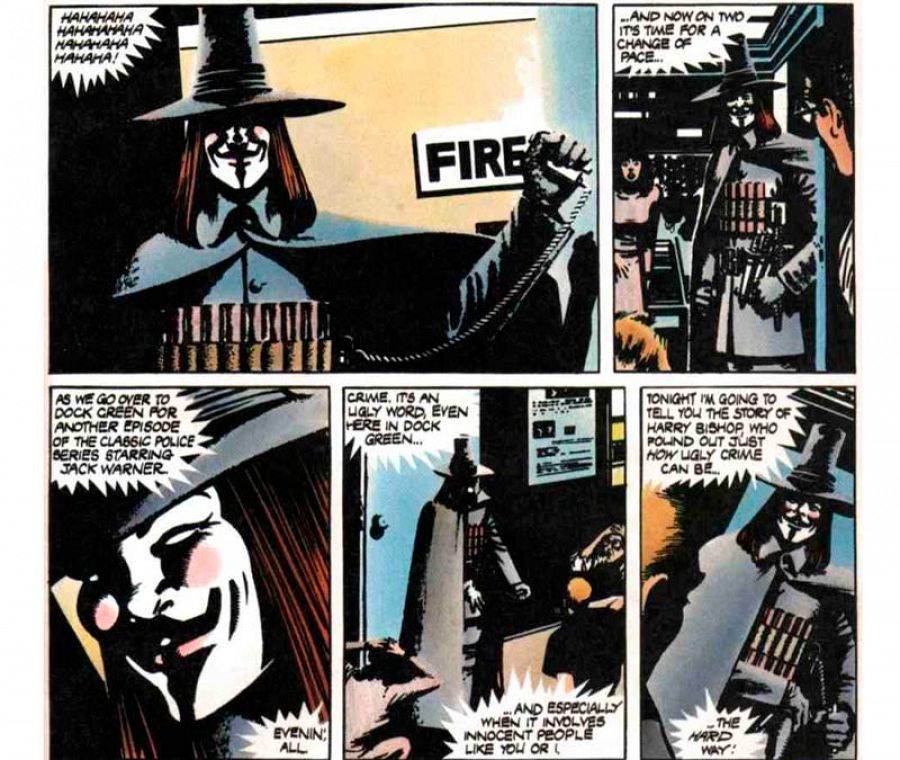 Viñetas de 'V de Vendetta'