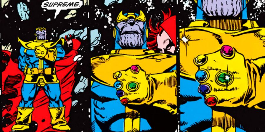 Thanos con el Guantelete del Infinito