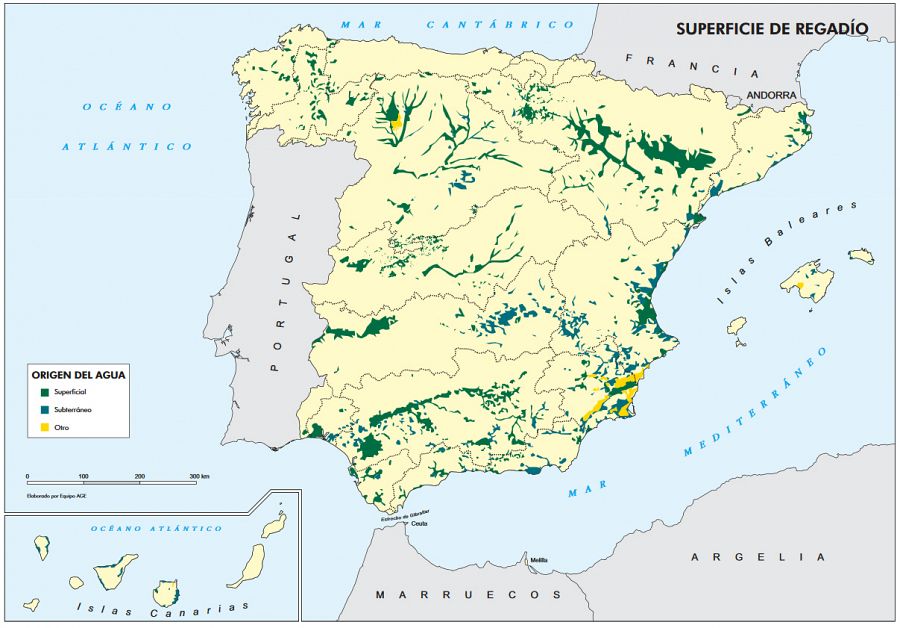 Superficie de Regadío en España - Ministerio de Fomento
