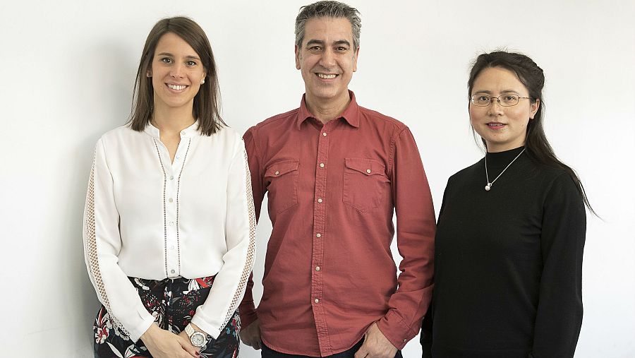 Carla Flores, Arturo Martín y Zhong Xiwei