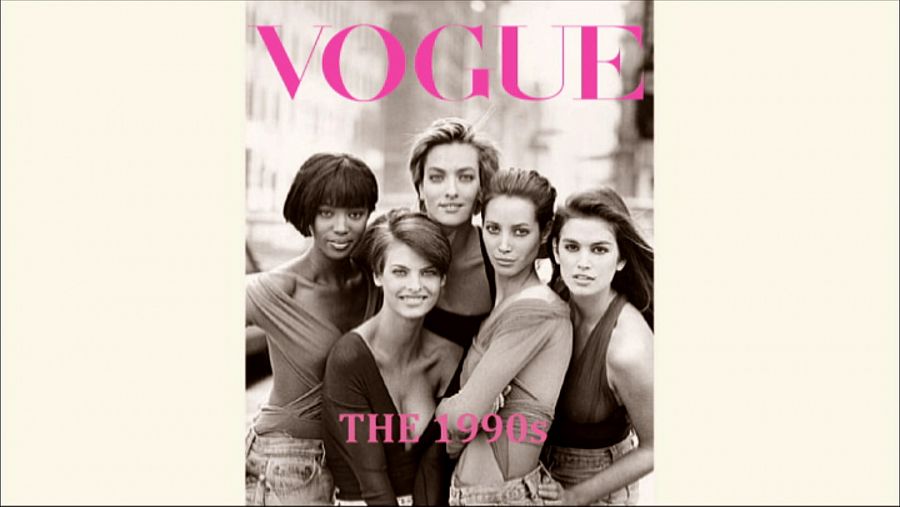 Portada historica revista vogue 1990 es el acto de nacimiento del fenómeno de las supermodelos