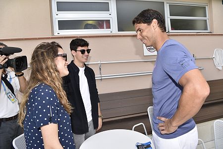 Rafa Nadal con Amaia y Alfred