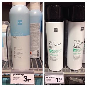 Gel de afeitar para hombre y para mujer