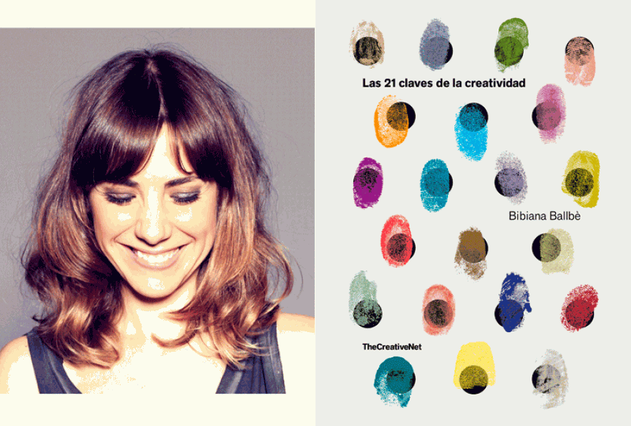 Bibiana Ballbé y la portada de 'Las 21 claves de la creatividad'