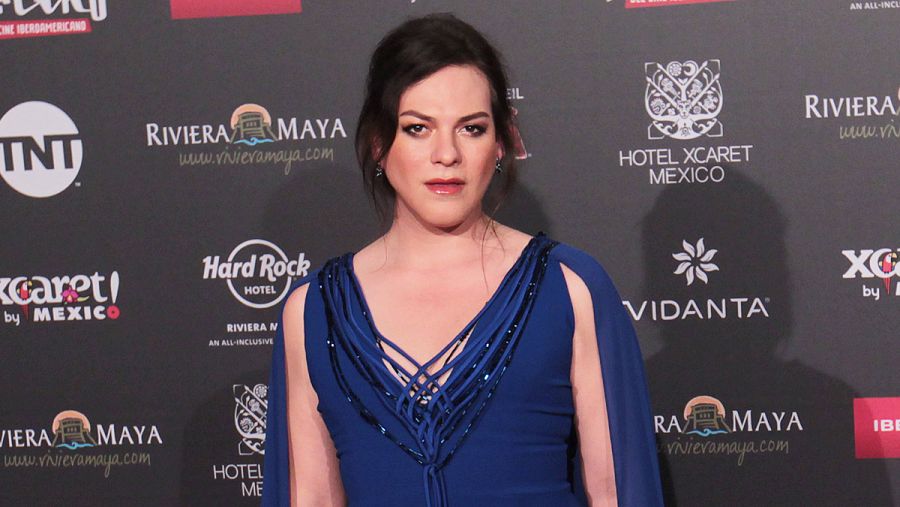 La actriz chilena Daniela Vega en los Premios Platino 2018.