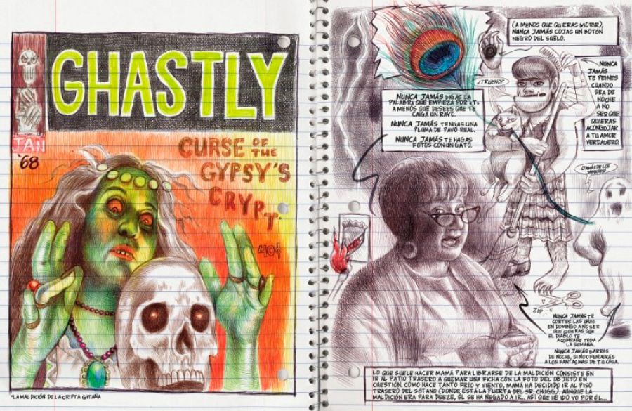 Páginas de 'Lo que más me gusta son los monstruos'