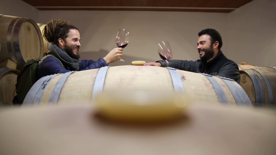 Jorge Sierra con Manu Carrizosa el creador de BadMan Wines