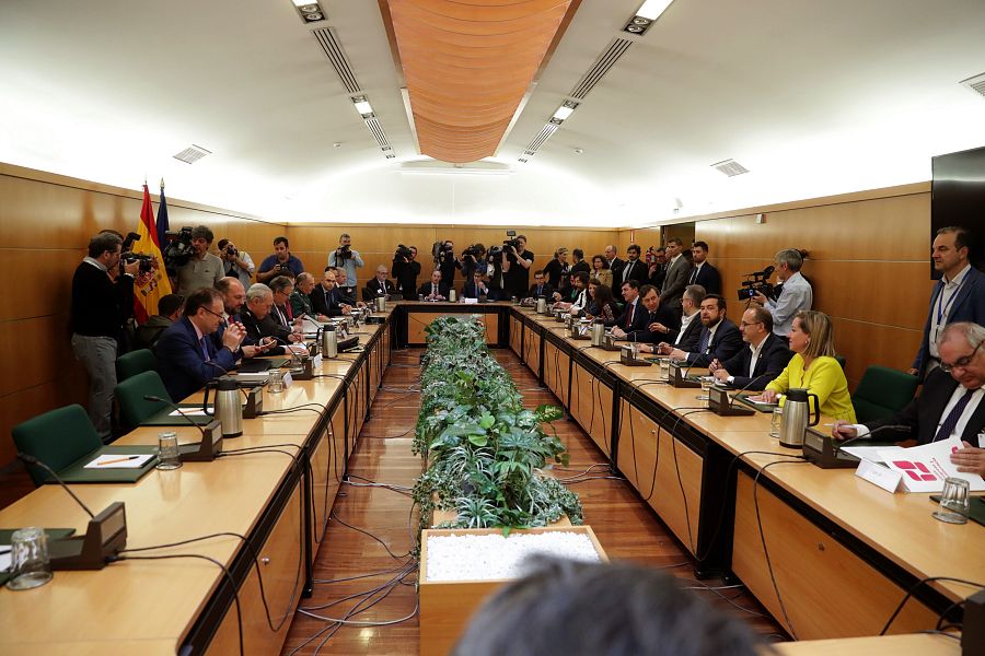 Reunión de los partidos firmantes y observadores del pacto antiterrorista