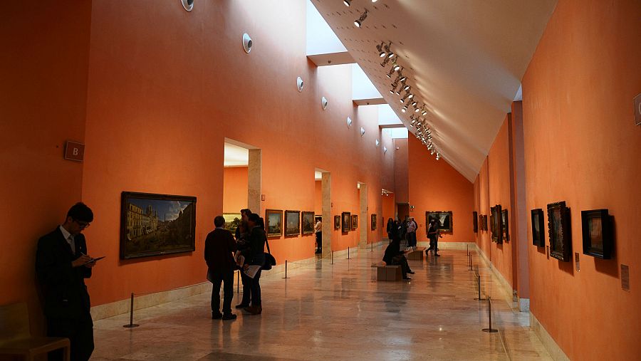 Interior del Museo Thyssen, en la capital