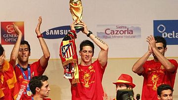 Torres celebra el Mundial 2010