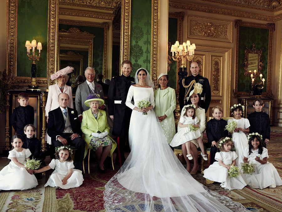 La familia real británica al completo en el castillo de Windsor