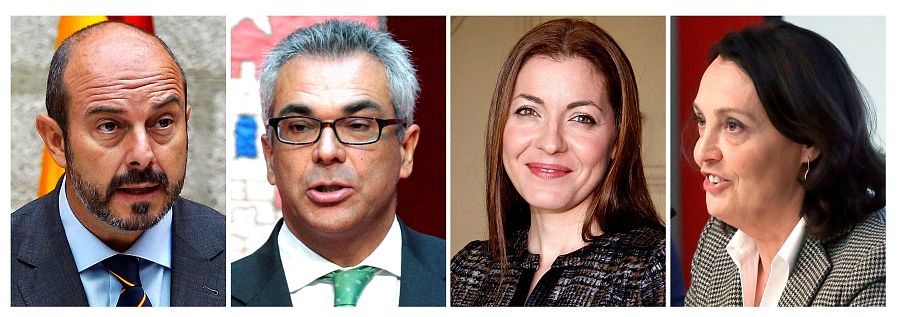 Pedro Rollán, Carlos Izquierdo, María Dolores Moreno y Yolanda Ibarrola.