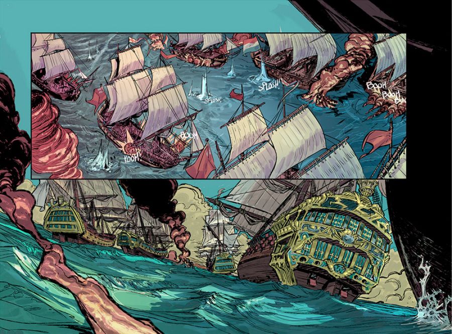 Viñetas de 'Blas de Lezo, el cómic'