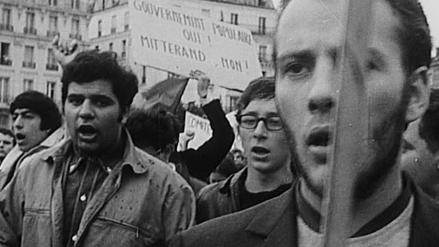 Una manifestación en París, en 1968