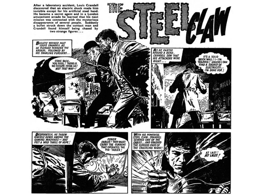 Viñetas de 'Zarpa de acero', uno de sus mayores éxitos a nivel internacional