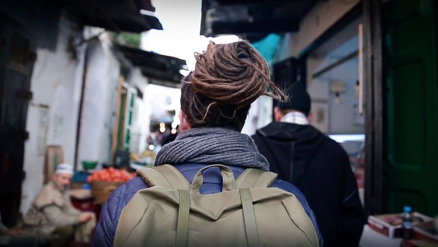 Jorge Sierra en su corto viaje a Marruecos