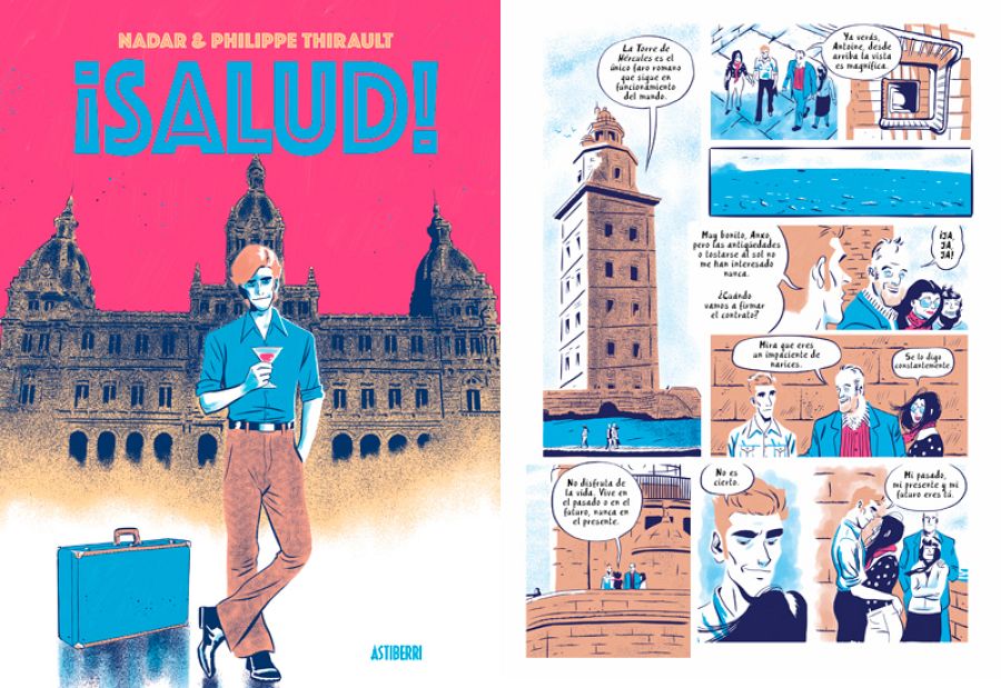 Portada y página de '¡Salud!'