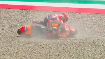Márquez se cae en Mugello
