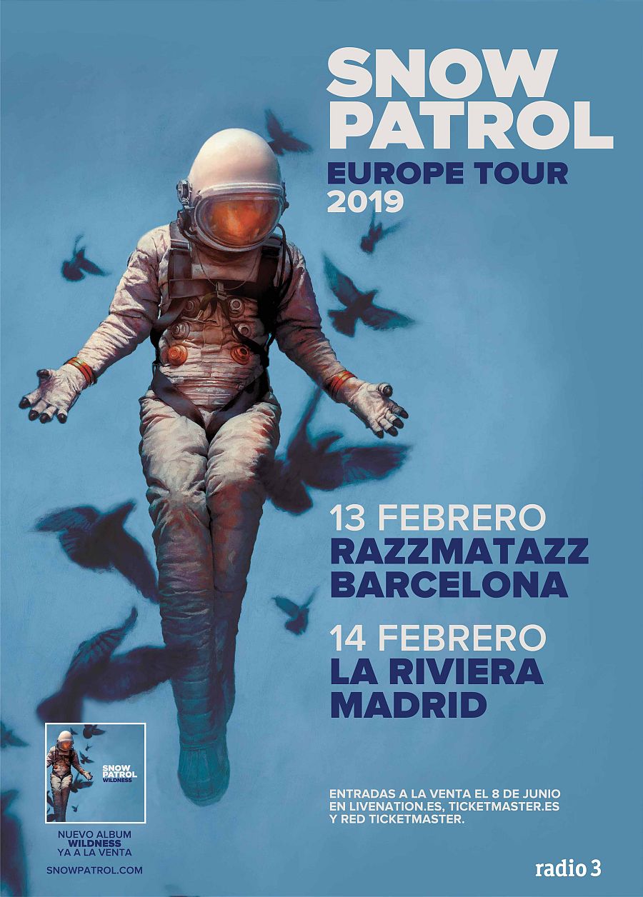 Radio 3 recomienda las dos citas de Snow Patrol con su público en España