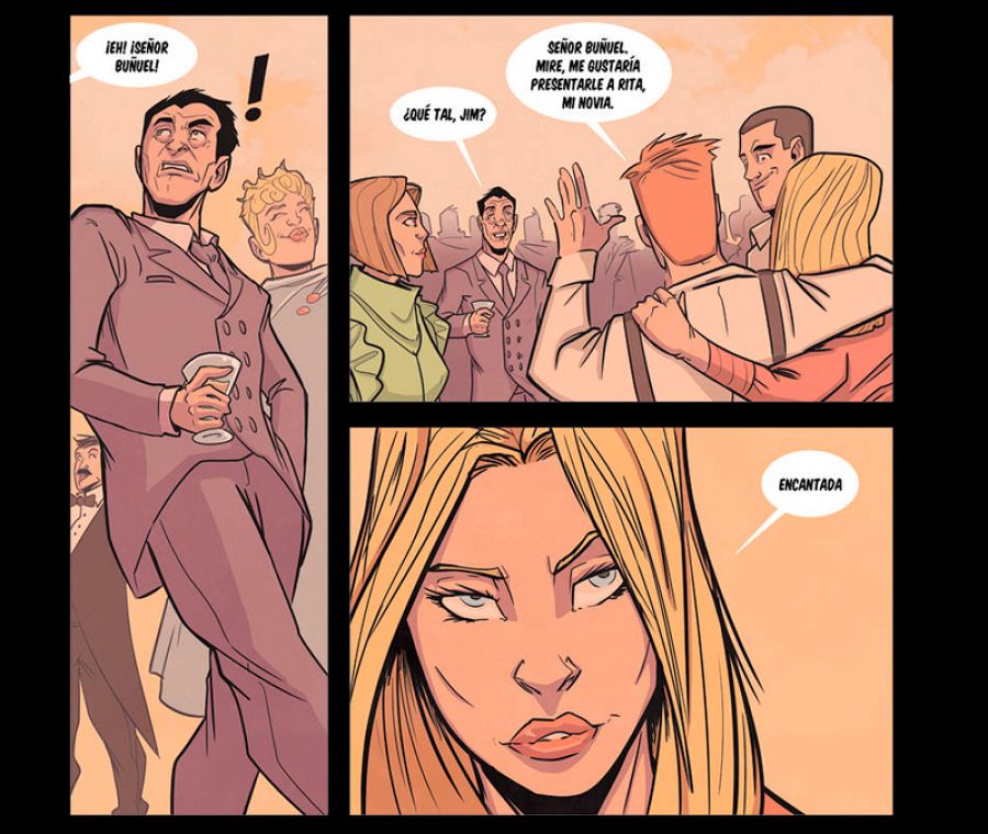 Viñetas de 'La noche perdida de Luis Buñuel'