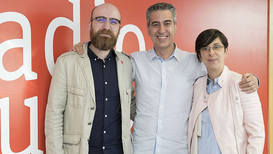 Arturo Martín recibe a Gema Pérez y Jorge Cubillana