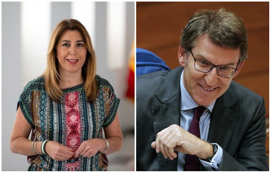 Susana Díaz y Alberto Núñez Feijóo