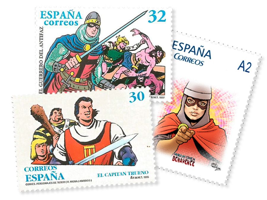 Sellos promocionales del Museo del Cómic de Benavente