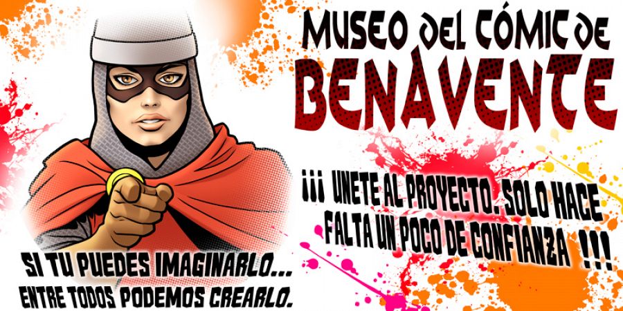 Cartel promocional del Museo del Cómic de Benavente