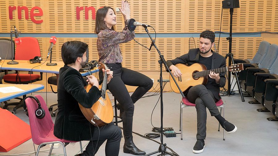 Flàvio César Massene y Luís Miguel Nunes, en el 'set' del programa