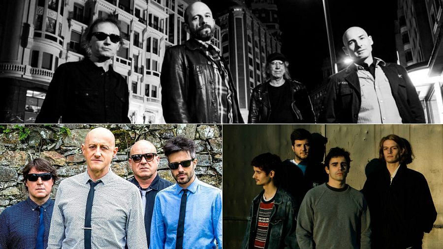 Los Enemigos, Ilegales y Carolina Durante este jueves en directo desde la Plaza de Callao en Madrid.