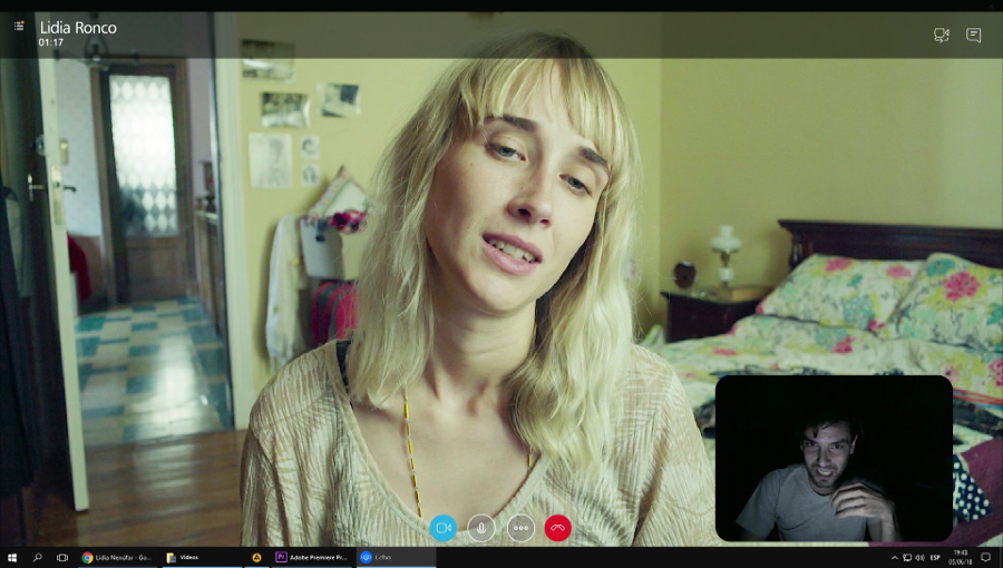 Ingrid García-Jonsson (Lidia) y Demián Salomón (Wally) en una de las escenas de 'Limbo'