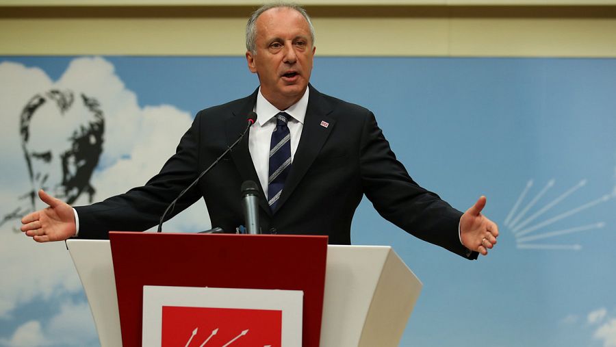 Muharrem Ince, candidato del opositor Partido Republicano del Pueblo (CHP) a las elecciones de Turquía