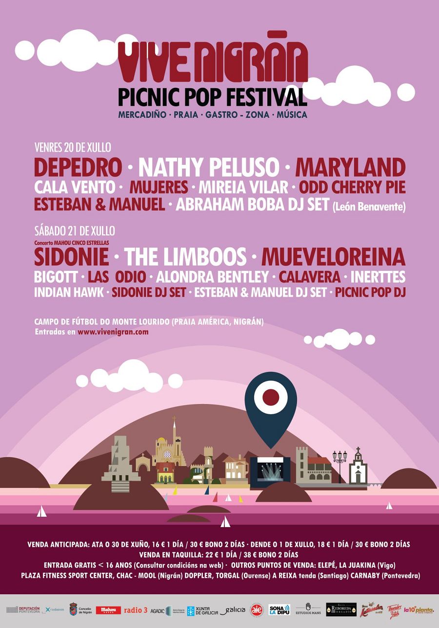 Cartel de la segunda edición del festival Viva Nigrán