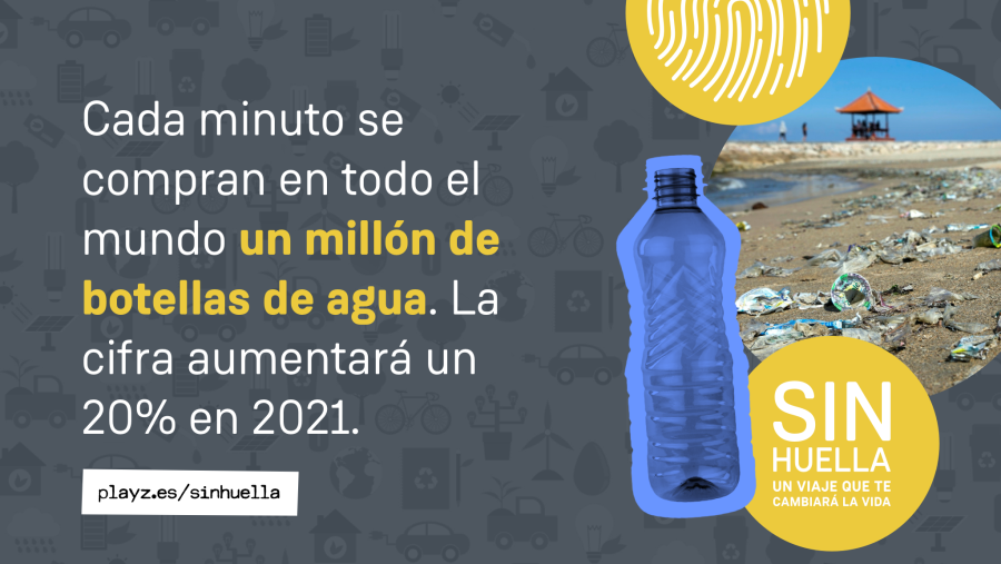 Las botellas de plástico tardan en degradarse una media de 450 años
