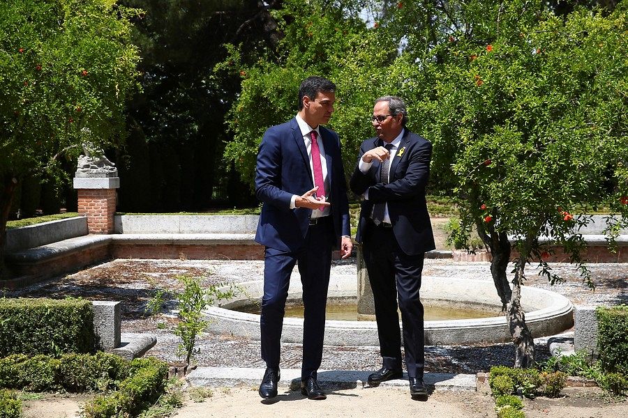 Paseo por los jardines en La Moncloa