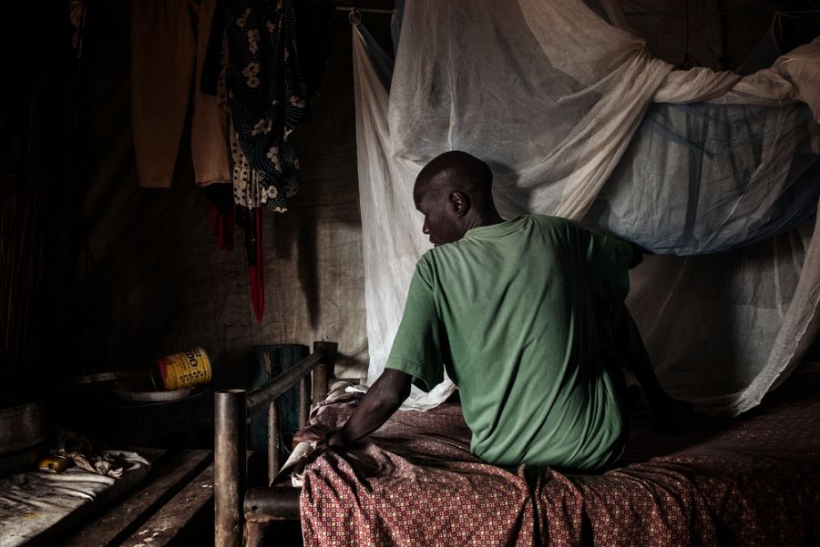 Kuany, refugiado que vive con su familia en el campo de Bentiu.