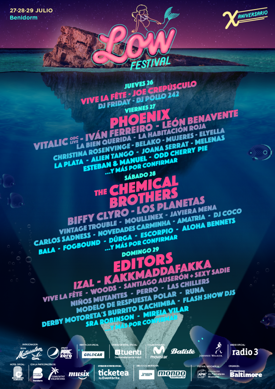 Cartel del X aniversario del festival Low