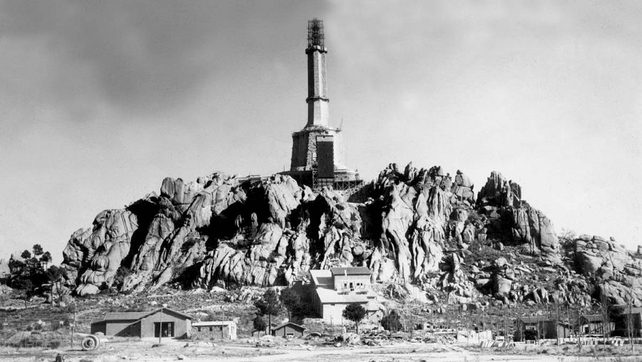 Obras de construcción del Valle de los Caídos en 1952 (EFE)