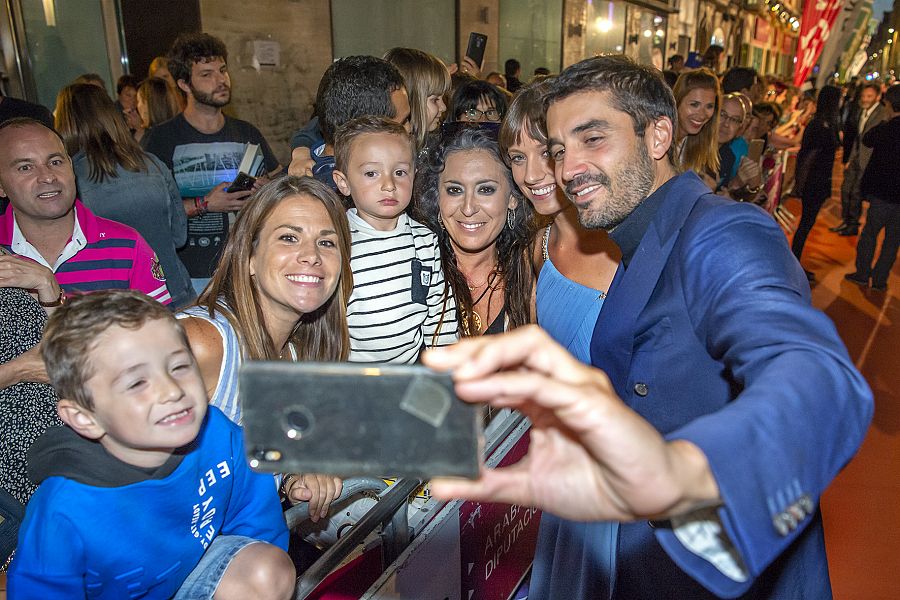 Álex García, en el estreno de El Continental en el FesTVal de Vitoria.