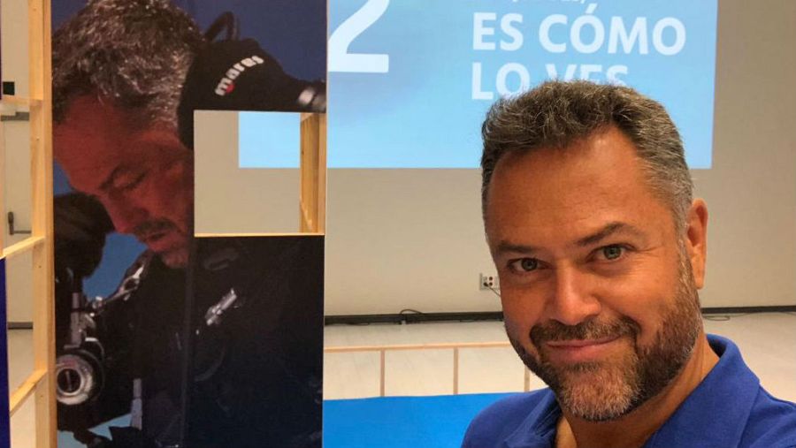 Karlos Simón, en la presentación de 'Hundidos' (La 2)