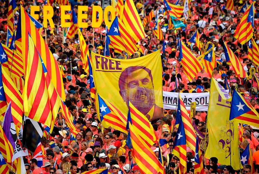 Manifestación en la Diada de Catalunya