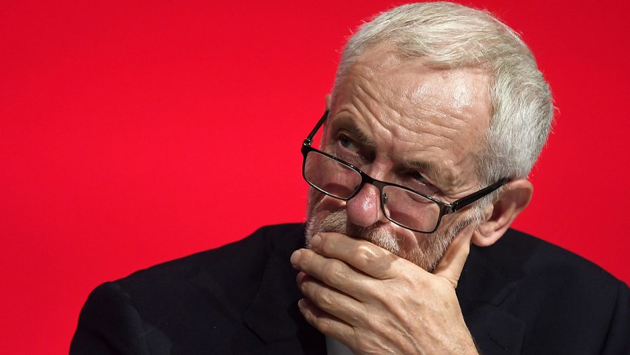 El líder del Partido Laborista británico, Jeremy Corbyn, durante la conferencia anual de su partido en Liverpool