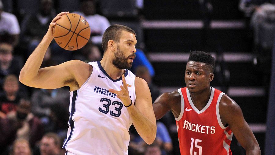 Marc Gasol, en un partido contra Houston Rockets