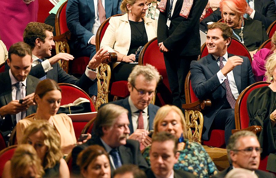 Premios Princesa de Asturias 2018 - Pablo Casado y Albert Rivera, entre los asistentes en el Teatro Campoamor de Oviedo