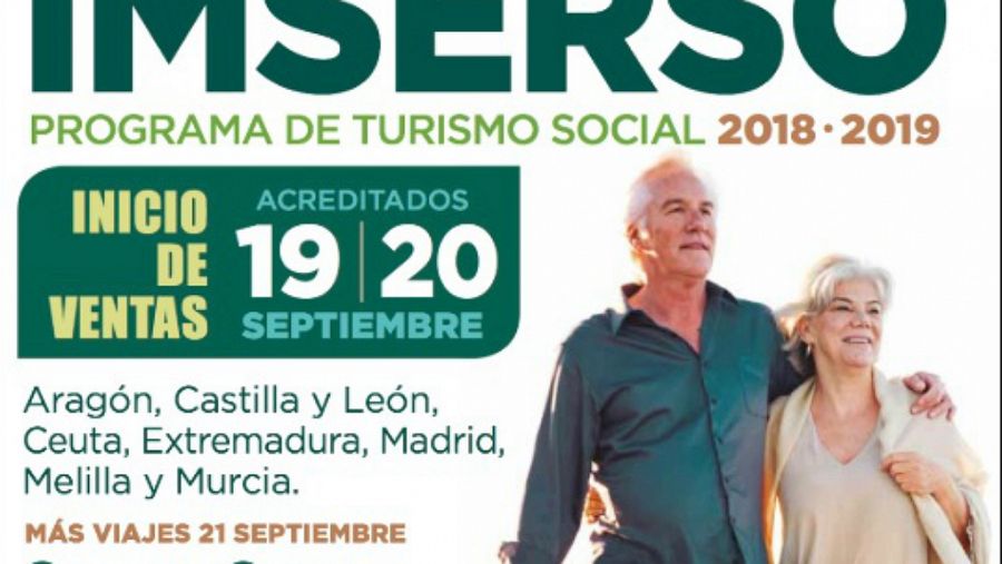 permanecer capítulo Cada semana Programa Turismo Social del Imserso 2018/2019
