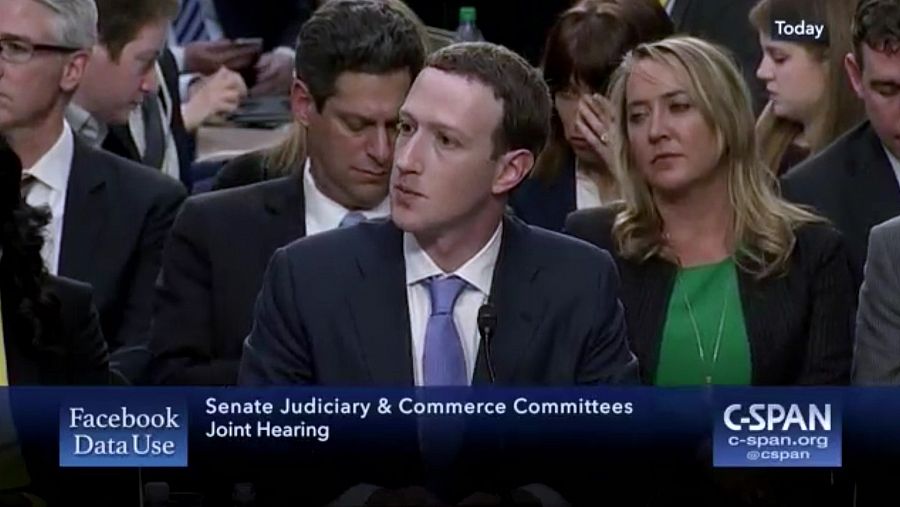 Mark Zuckerberg declara ante el senado de los Estados Unidos